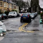 Car Collides with Central Reservation on Busy Cardiff Road