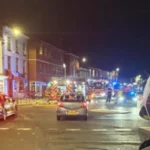 Fire Closes Key Shrewsbury Road; Emergency Services on Scene