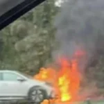 Vehicle Fire Closes A38 Slip Road, Tailbacks Hit Plympton