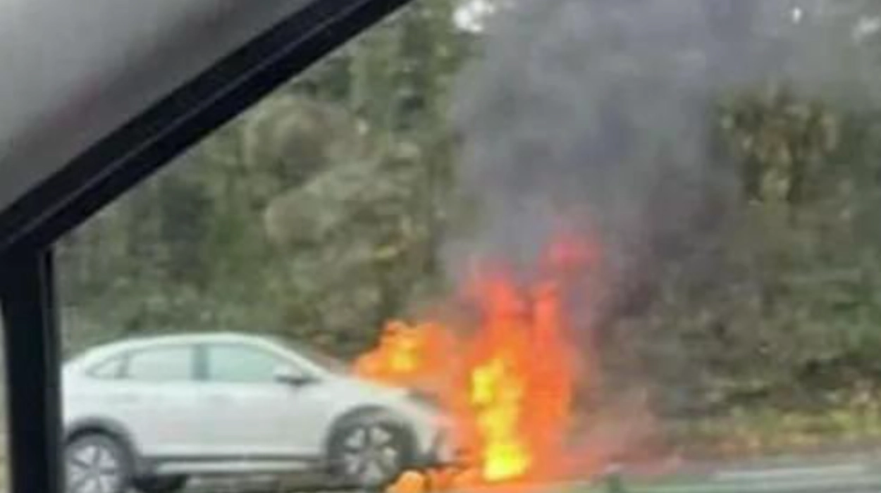 Vehicle Fire Closes A38 Slip Road, Tailbacks Hit Plympton