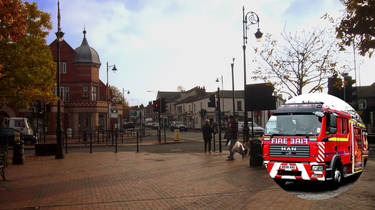 Stockton Heath Firefighters Extinguish Industrial Compressor Blaze Off Grappenhall Road