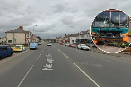 Cardiff Bus Crash on Newport Road Hospitalises Two 2026