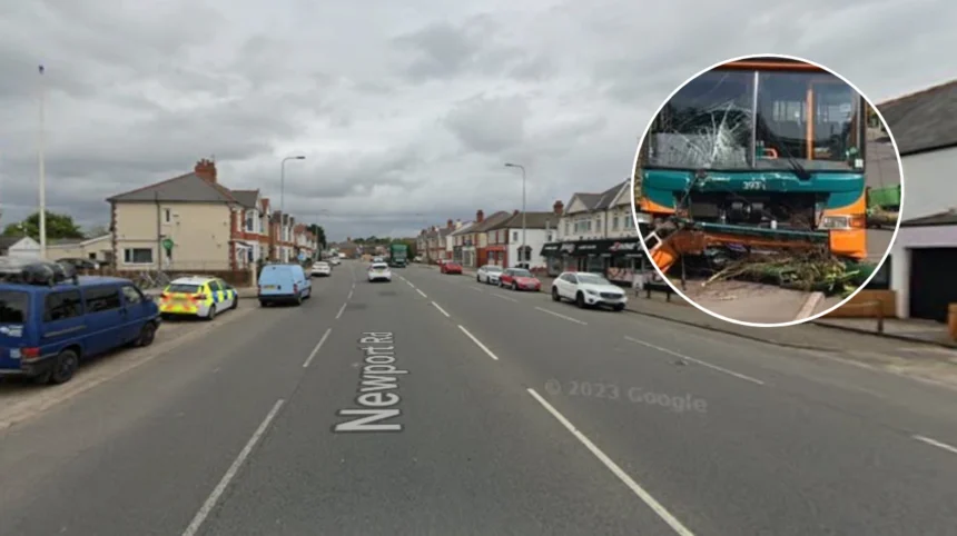 Cardiff Bus Crash on Newport Road Hospitalises Two 2026