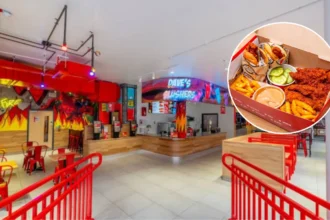 Huge Queues at Dave's Hot Chicken Cardiff Arcade Opening 2026