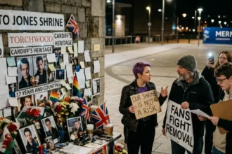 Ianto Jones Shrine Cardiff: Fans Fight Removal