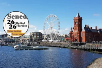 Senedd 2026 election campaign in Cardiff Bay, Wales