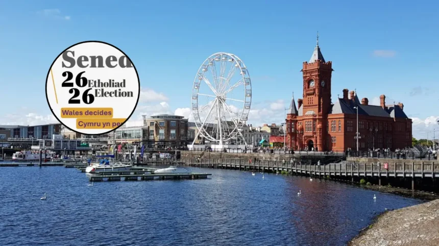 Senedd 2026 election campaign in Cardiff Bay, Wales