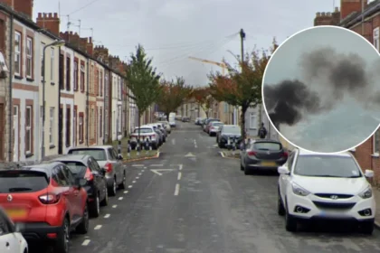Smoke Billows from Adamsdown House Fire, Cardiff 2026