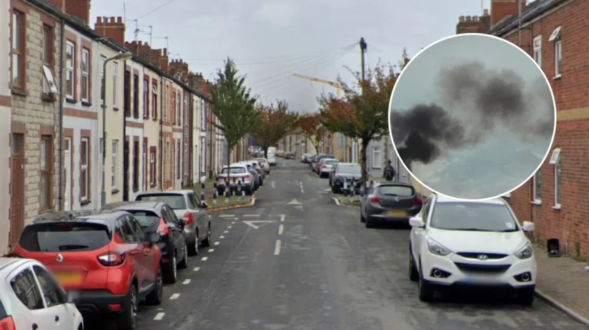 Smoke Billows from Adamsdown House Fire, Cardiff 2026