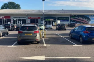 Car Crashes Into Shop at Cardiff Gate Services, Cardiff 2026