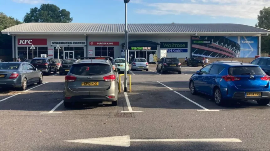 Car Crashes Into Shop at Cardiff Gate Services, Cardiff 2026