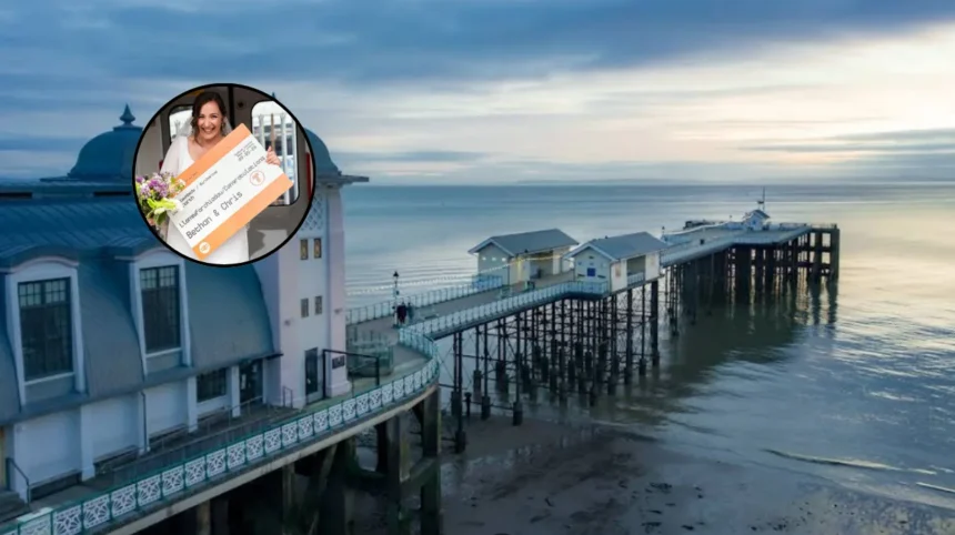 Cardiff Bride Takes Train to Wedding at Penarth Pier Pavilion 2026