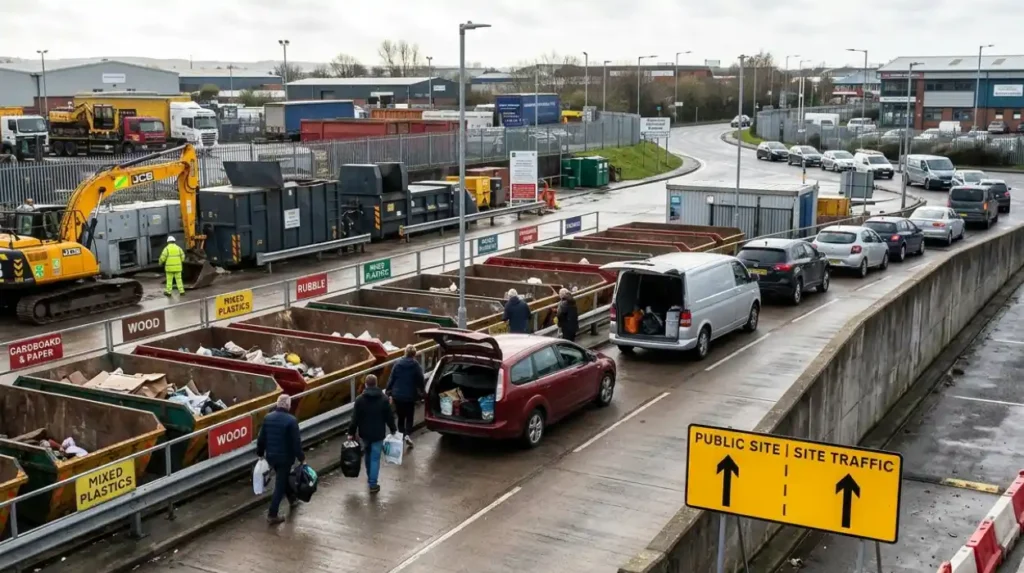 What Is the Exact Location and Accessibility Data for the Rumney Recycling Centre?