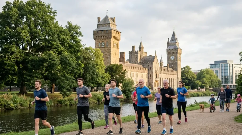 What role does history play in Cardiff's health culture?
