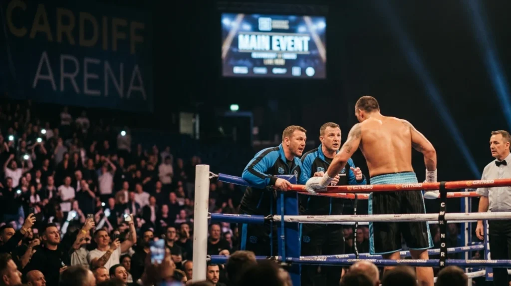 What time is the Usyk fight in Cardiff?
