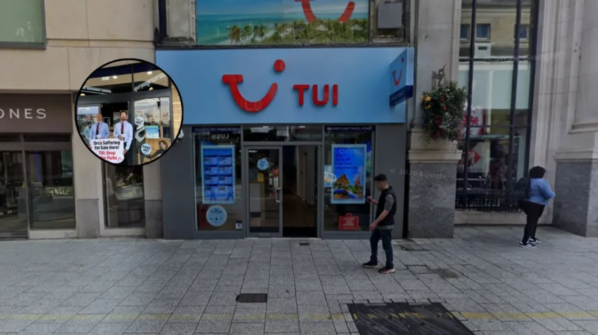 PETA Storms TUI Store Over Marine Park Support: Cardiff 2026