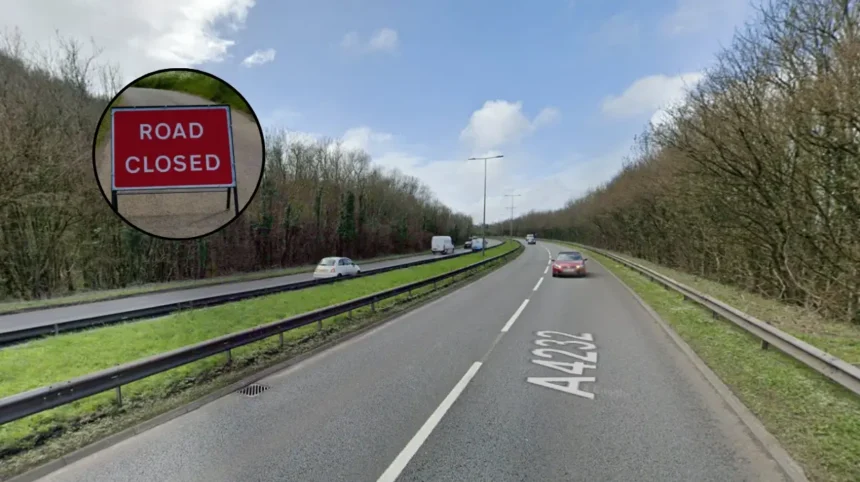 Pedestrian Injured in Two-Car A4232 Road Closure Crash: Cardiff 2026
