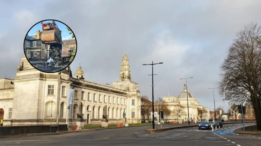 Second Cardiff bin lorry fire sparks battery warning 2026