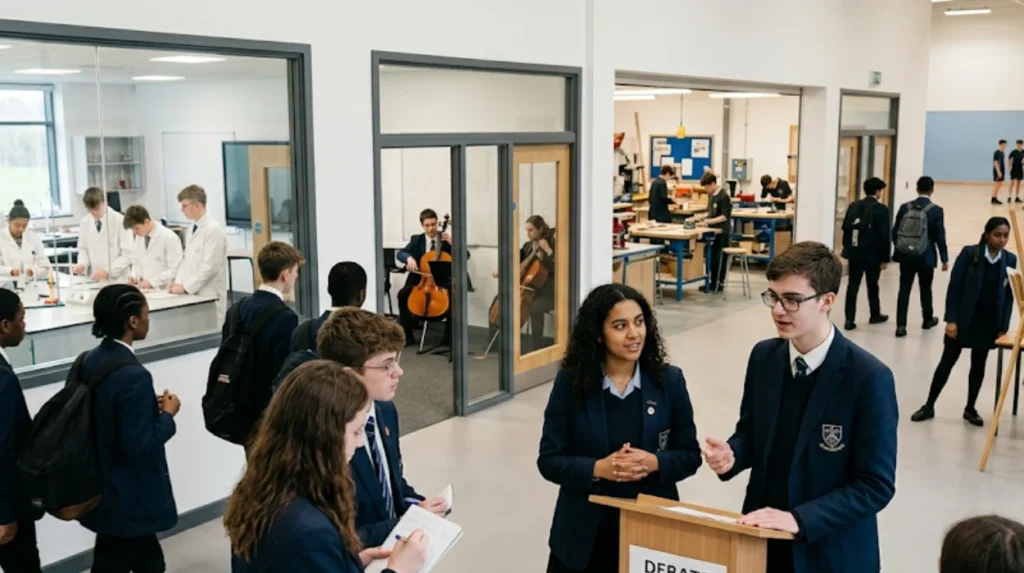 What facilities and extracurricular opportunities does the school provide?