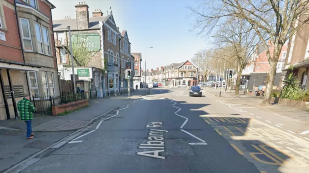 What is Albany Road in Cardiff?