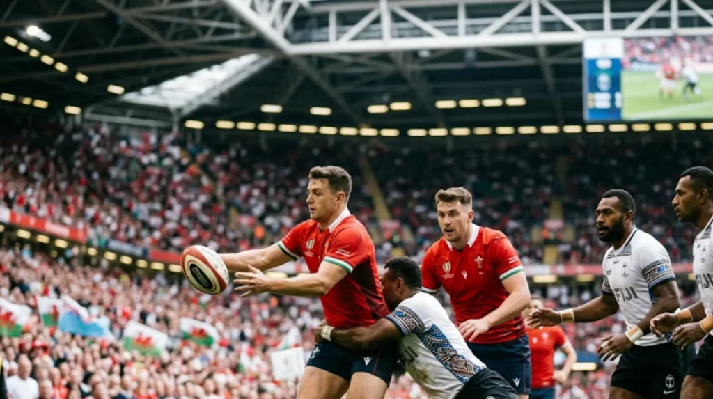 What is the Wales v Fiji rugby fixture?