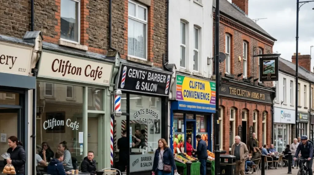 Which Clifton Street businesses best show the street’s identity?