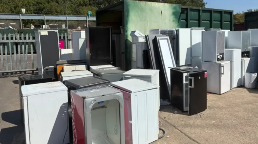 UK Fridge Freezers Stranded at Docks Sparking Recycling Crisis London 2026