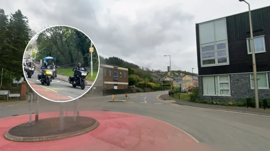 A Thousand Bikers Convoy Across South Wales For Funeral Pontardawe 2026