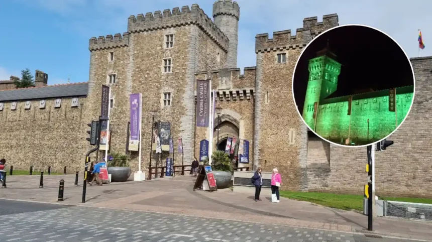 Cardiff Castle Green Illumination Mocked Online 2026