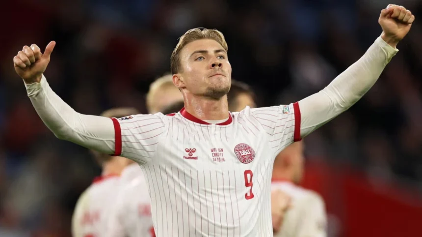 Rasmus Højlund Penalty Secures Denmark Victory Over Wales in Cardiff 2026